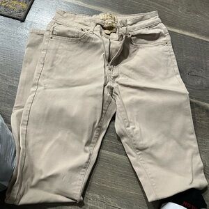 Skinny Khaki Pants; size 8 long